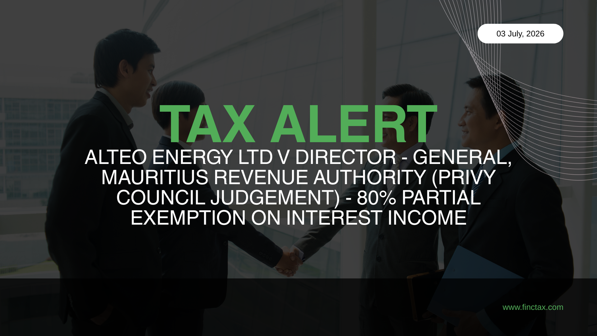 Tax Alert – Issue 1 – July 2026